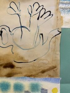 Detail of collage, Ella J Wilding